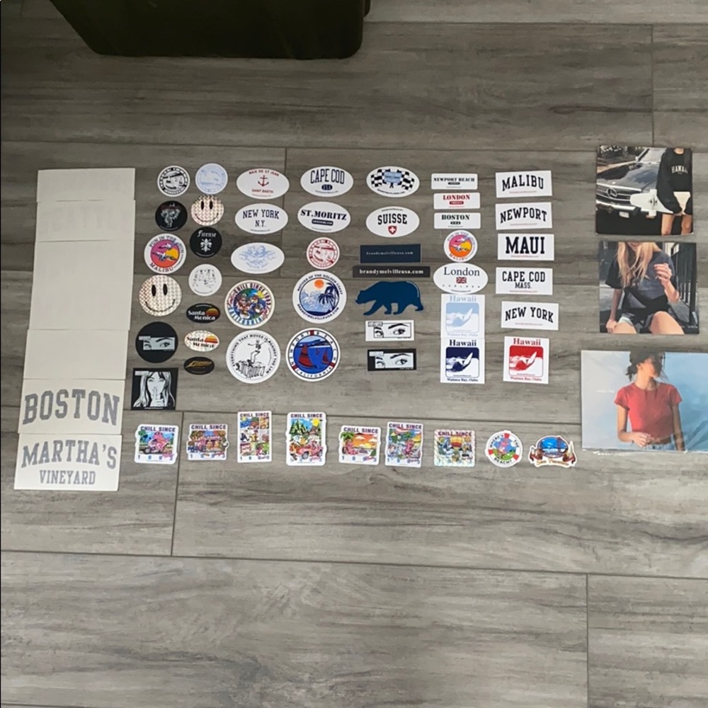 brandy sticker collection and outfit cards